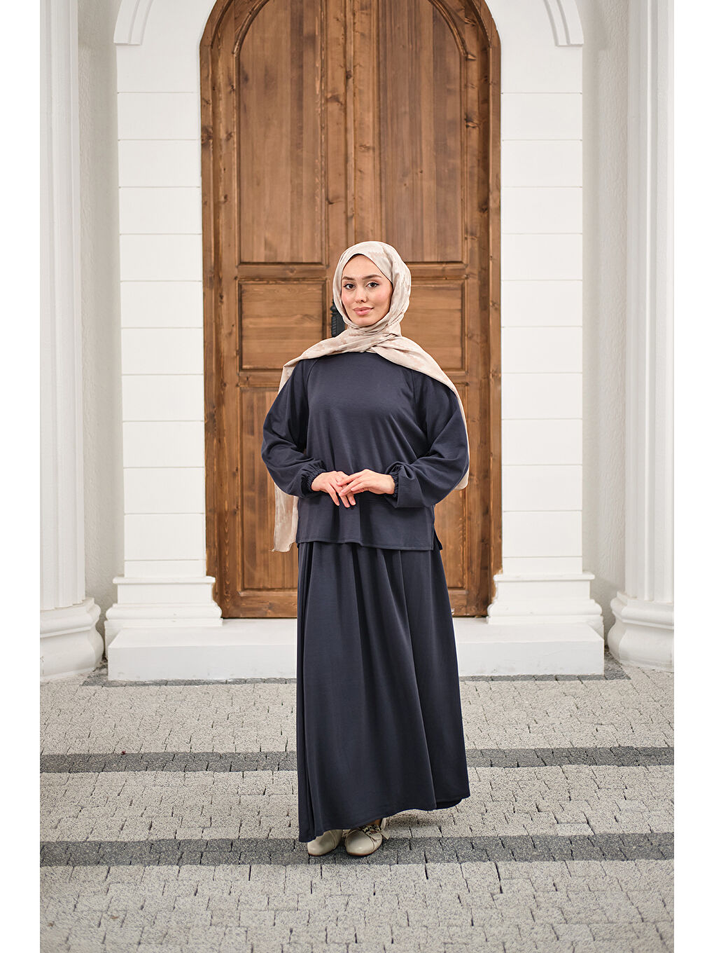 Kadın Etekli Takım Lacivert-1