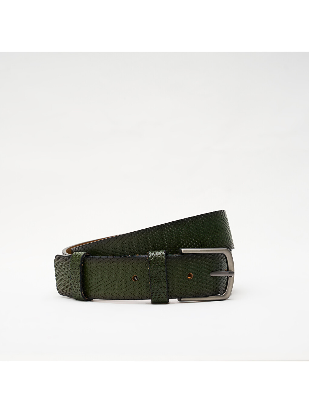 Yeşil Erkek Gr-040-138 Klasik Kemer (genişlik 4 Cm)