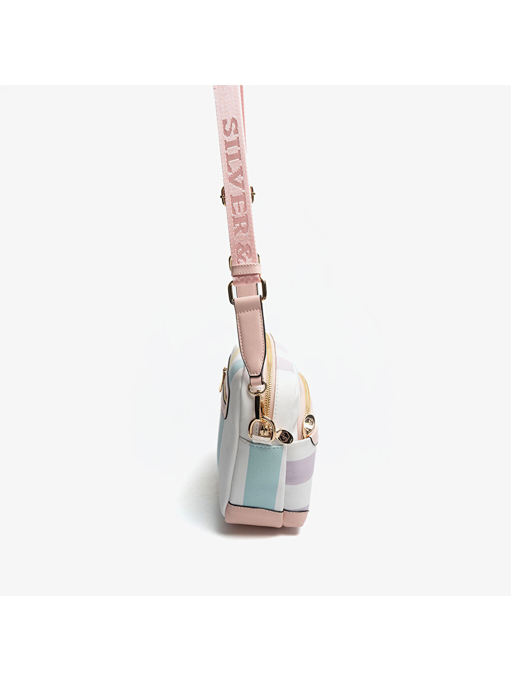 Beyaz Kadın SP1201-M71 SILVER POLO Çapraz Çanta Lila-Pembe-3