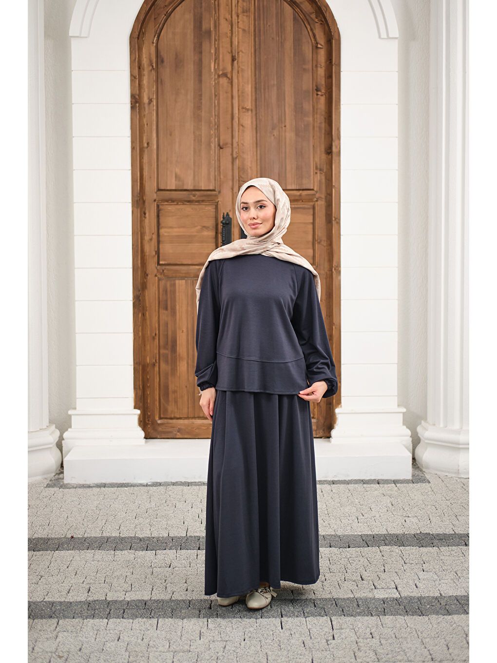 Kadın Etekli Takım Lacivert-3