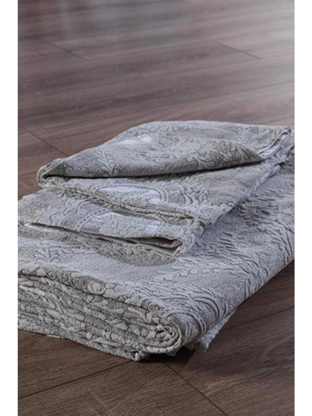 Kahverengi Nisa Tek Kişilik Jakarlı Yatak Örtüsü Cappucino-7