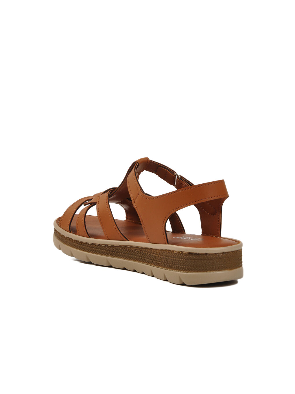 Kahverengi Taba Cırtlı Kadın Sandalet 492127 Z-3