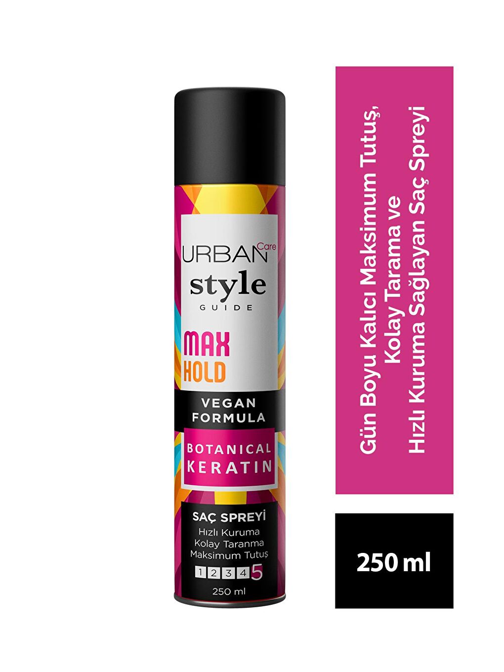 Urban Care Style Guide Max Hold Sabitleyici Maksimum Tutuşlu Saç Spreyi-Vegan-250 ml