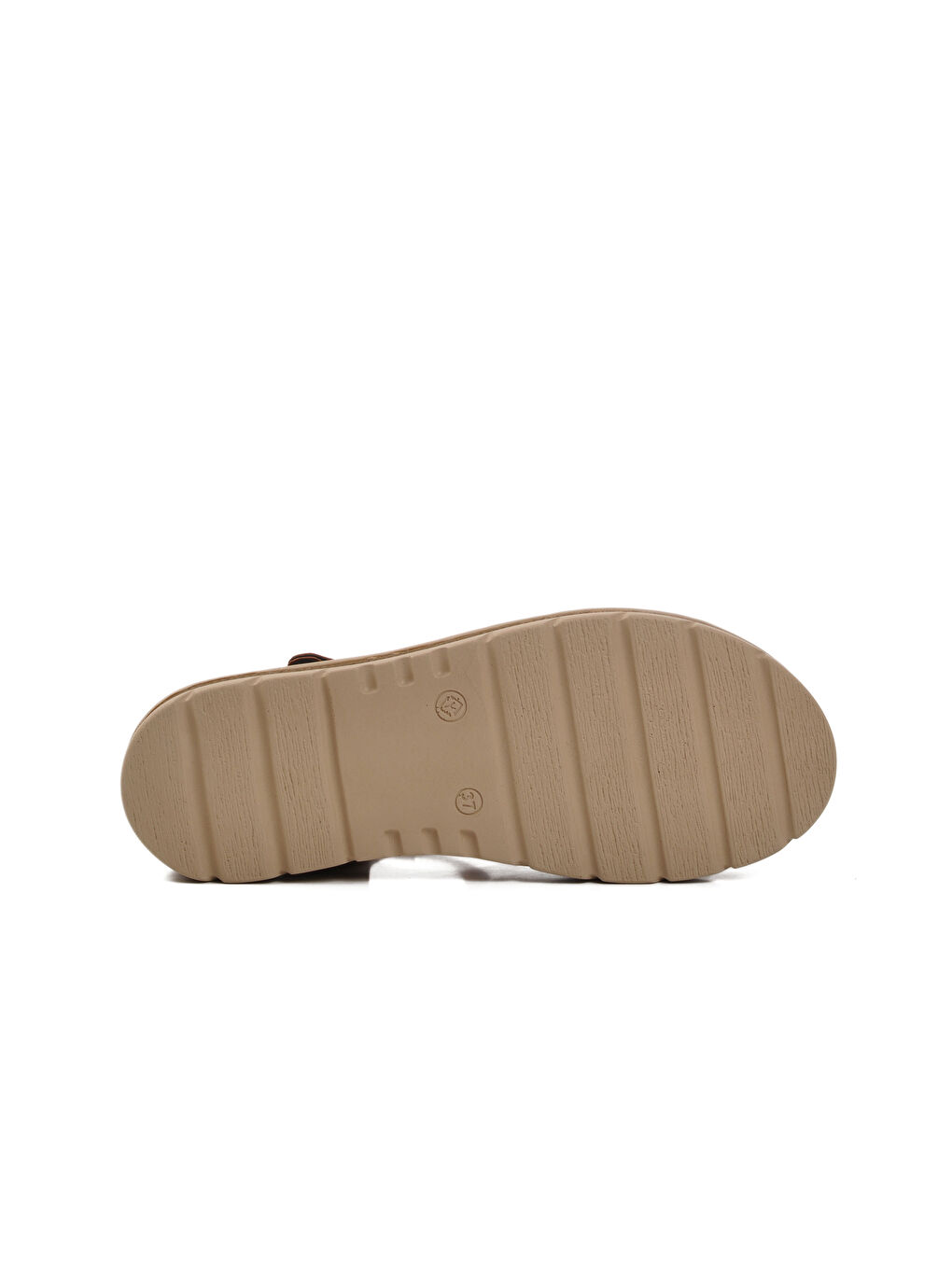 Kahverengi Taba Cırtlı Kadın Sandalet 492127 Z-4