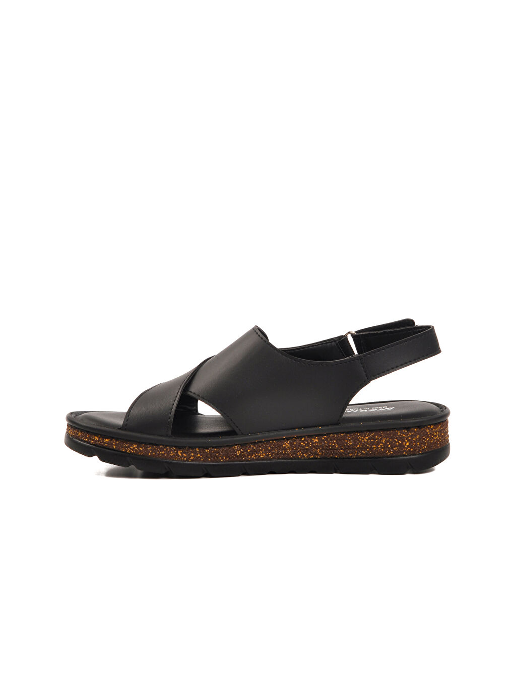 Siyah Cırtlı Kadın Sandalet 492129 Z-1