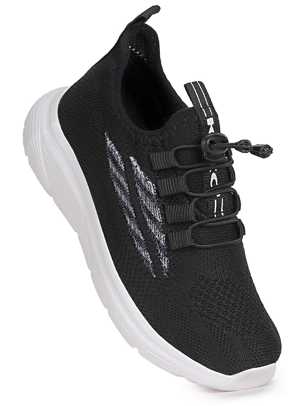 Siyah Dunca Fileli Faylon Taban Erkek Çocuk Spor Ayakkabı