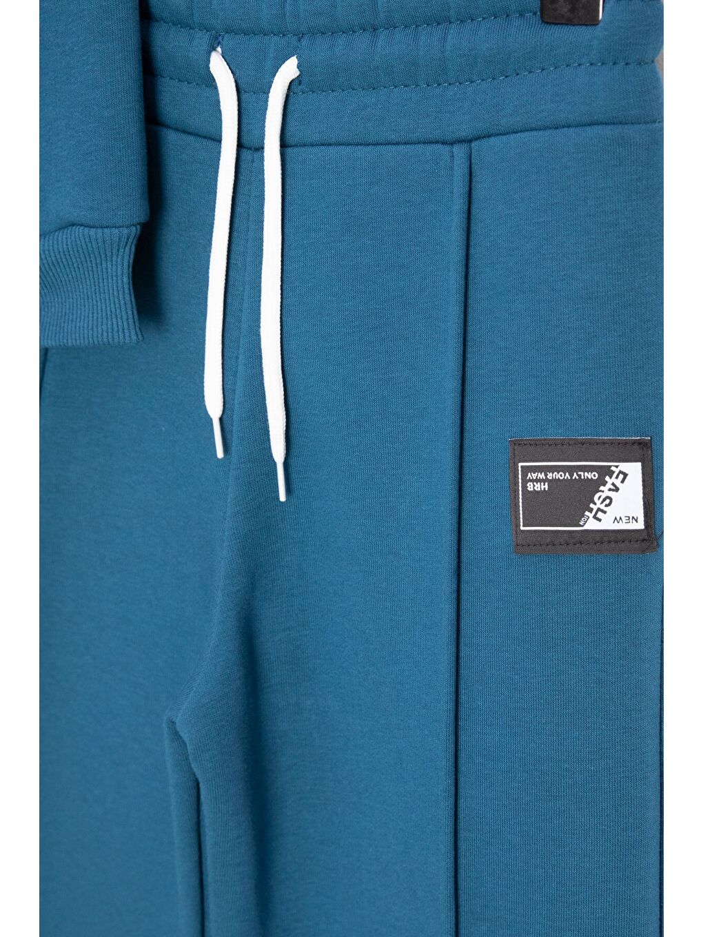 İndigo Erkek Çocuk Arma Detaylı Şardonlu Eşofman Takımı 23344-4