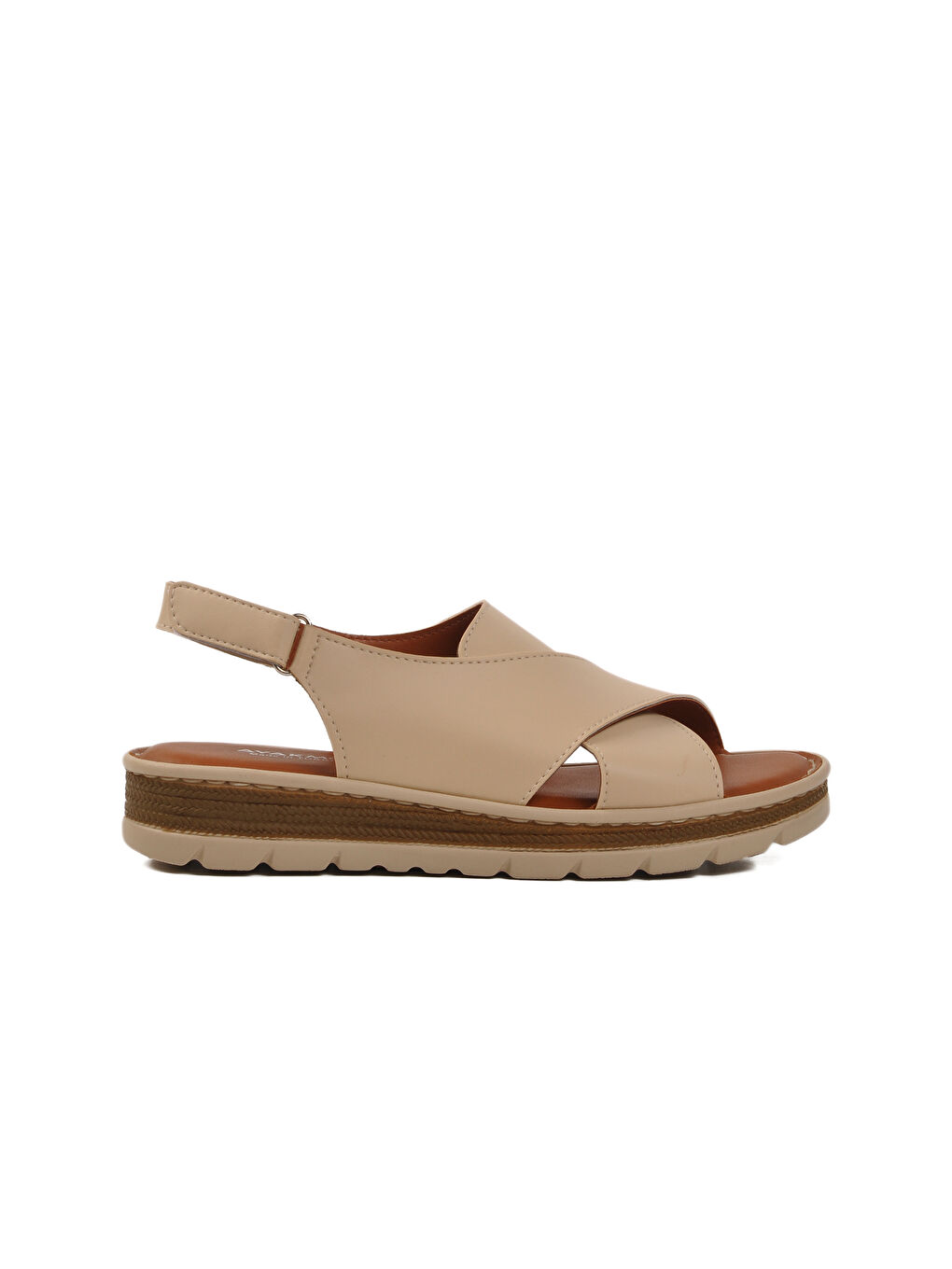 Bej Cırtlı Kadın Sandalet 492129 Z