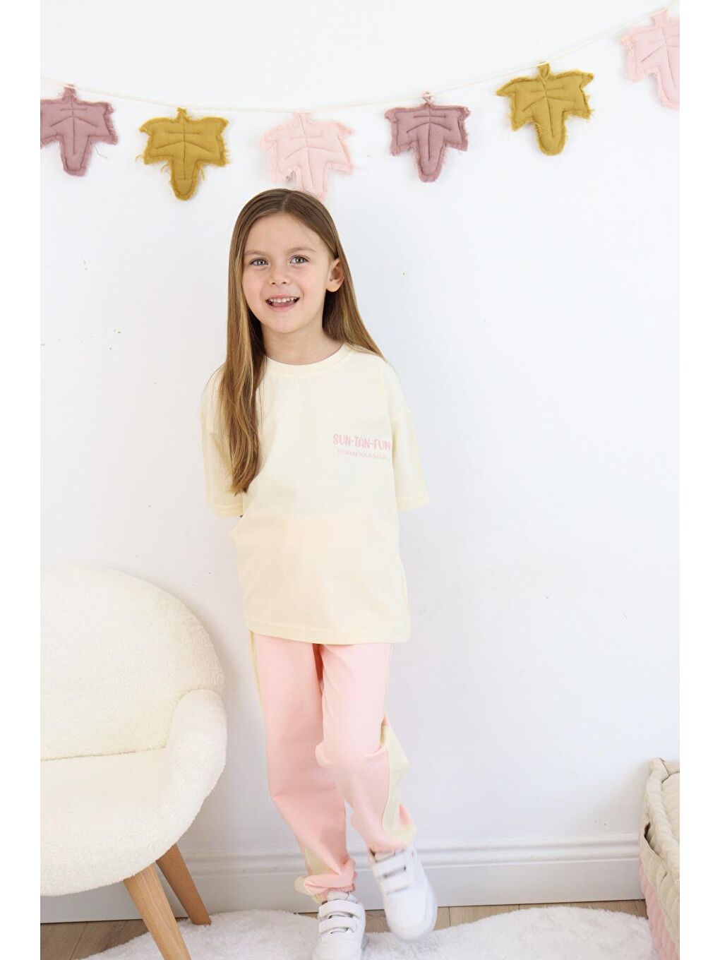 Pembe Suntanfun Kız Çocuk Eşofman Takımı