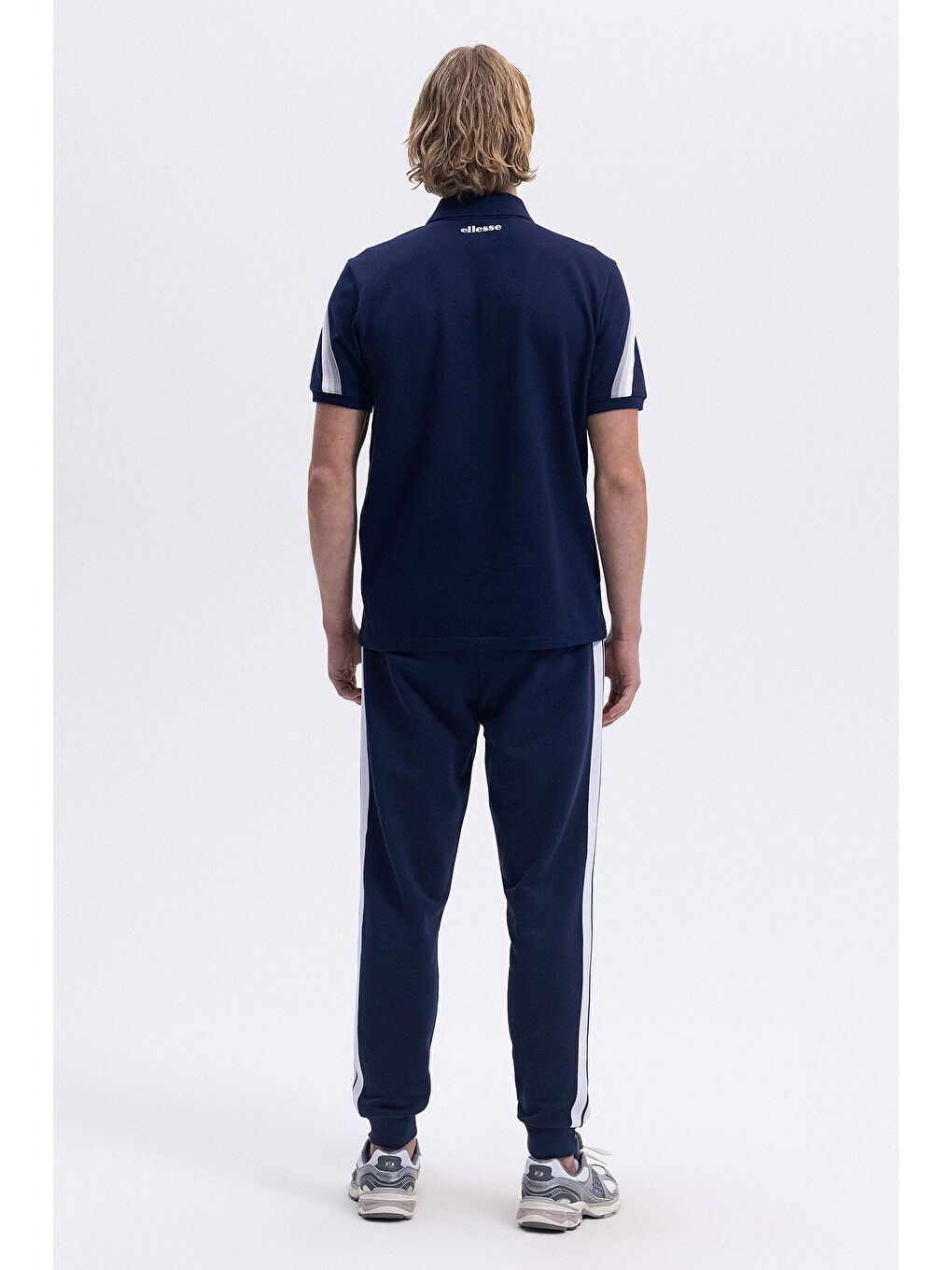 Lacivert % 100 Pamuk Regular Fit Yarım Fermuarlı Polo Yaka T Shirt EM169-1-NV-4