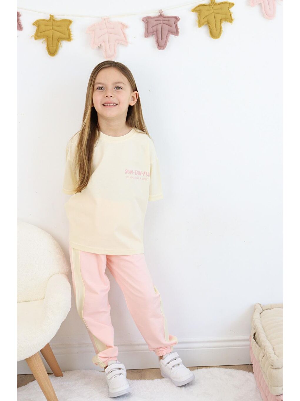Pembe Suntanfun Kız Çocuk Eşofman Takımı-4