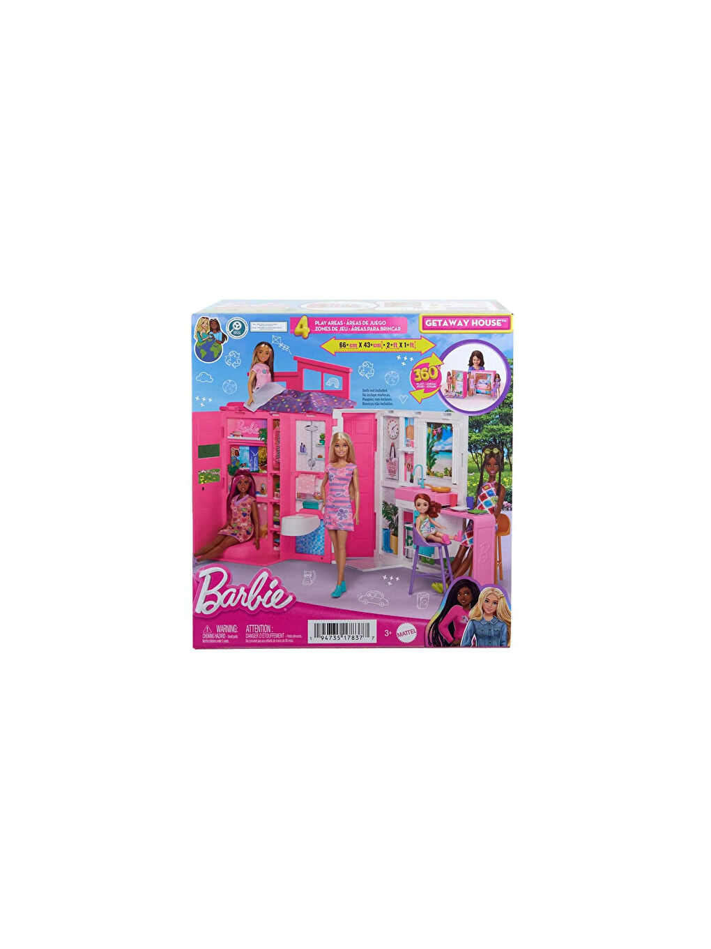 BARBIE Barbie'nin Yeni Portatif Evi 2024 HRJ76