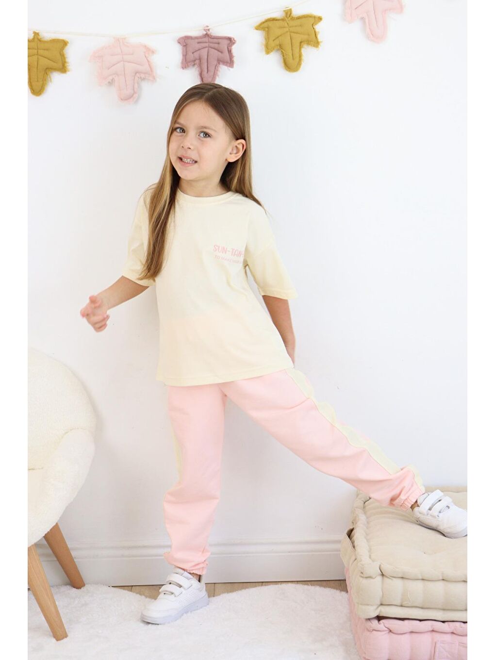 Pembe Suntanfun Kız Çocuk Eşofman Takımı-6