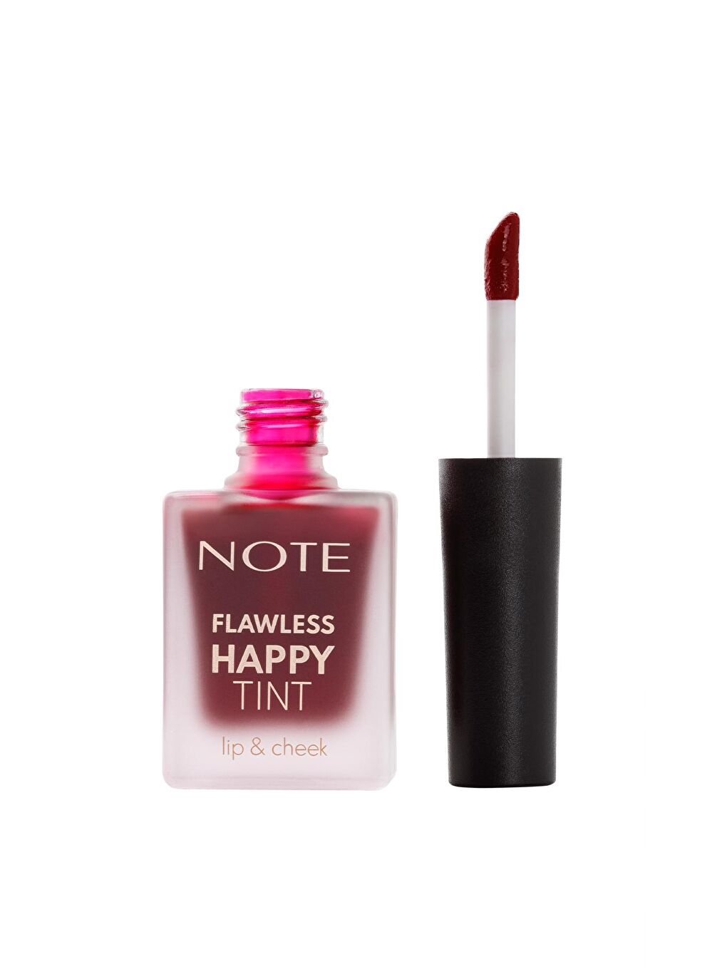 Note Cosmetique Mor Note Flawless Happy Tint Lip & Cheek 02 Wild Cherry Dudak ve Yanak Renklendirici Likit Allık - Mor