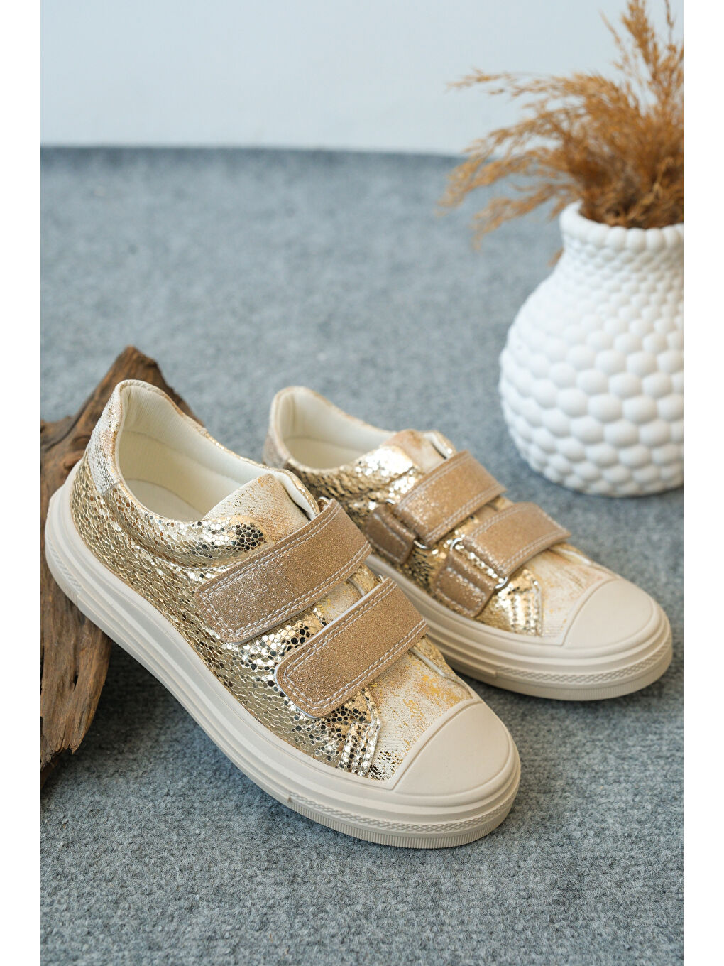 Sarı Arzen Günlük Ortopedik Kız Çocuk Spor Ayakkabı-1