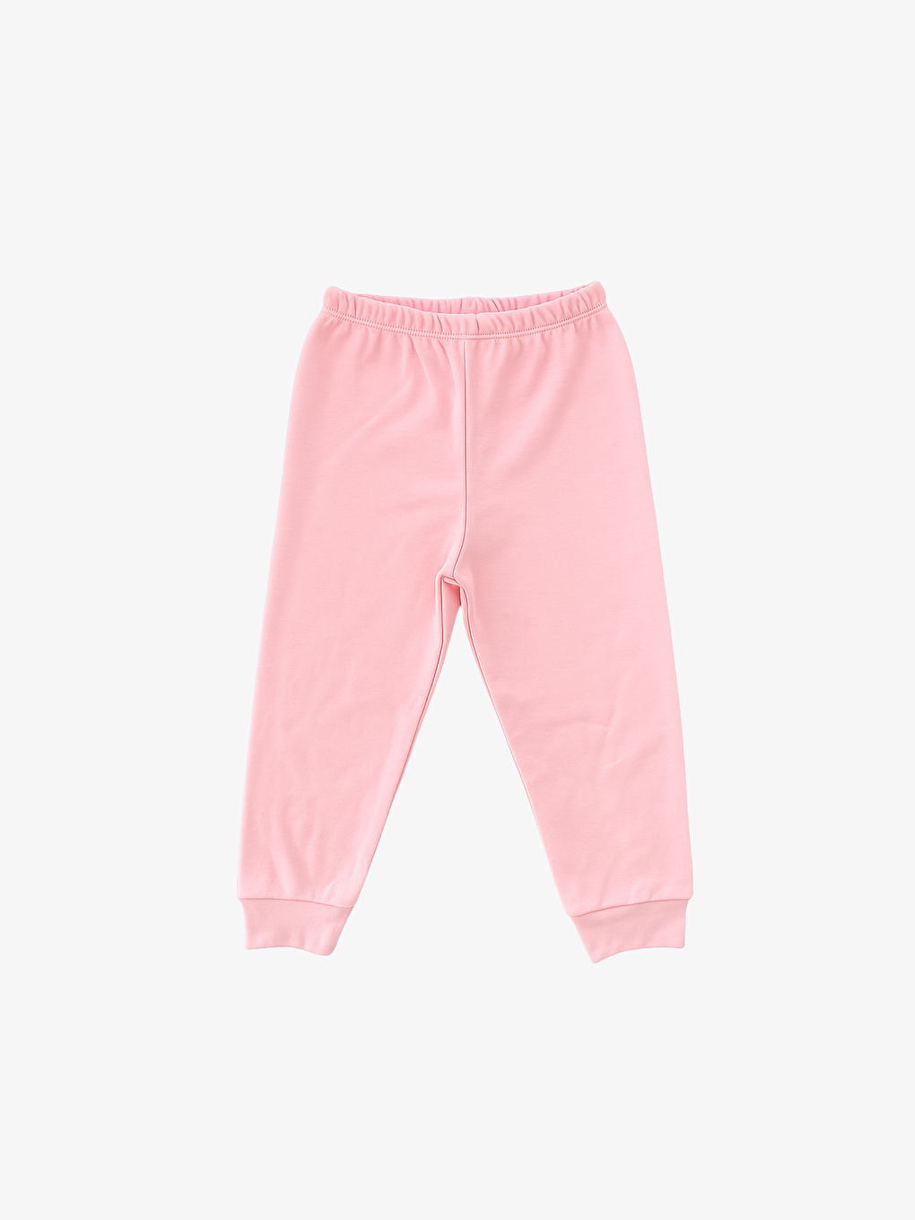 Ekru Bisiklet Yaka Uzun Kollu Baskılı Kız Bebek Çıtçıtlı Body ve Pantolon 2'li Takım-2