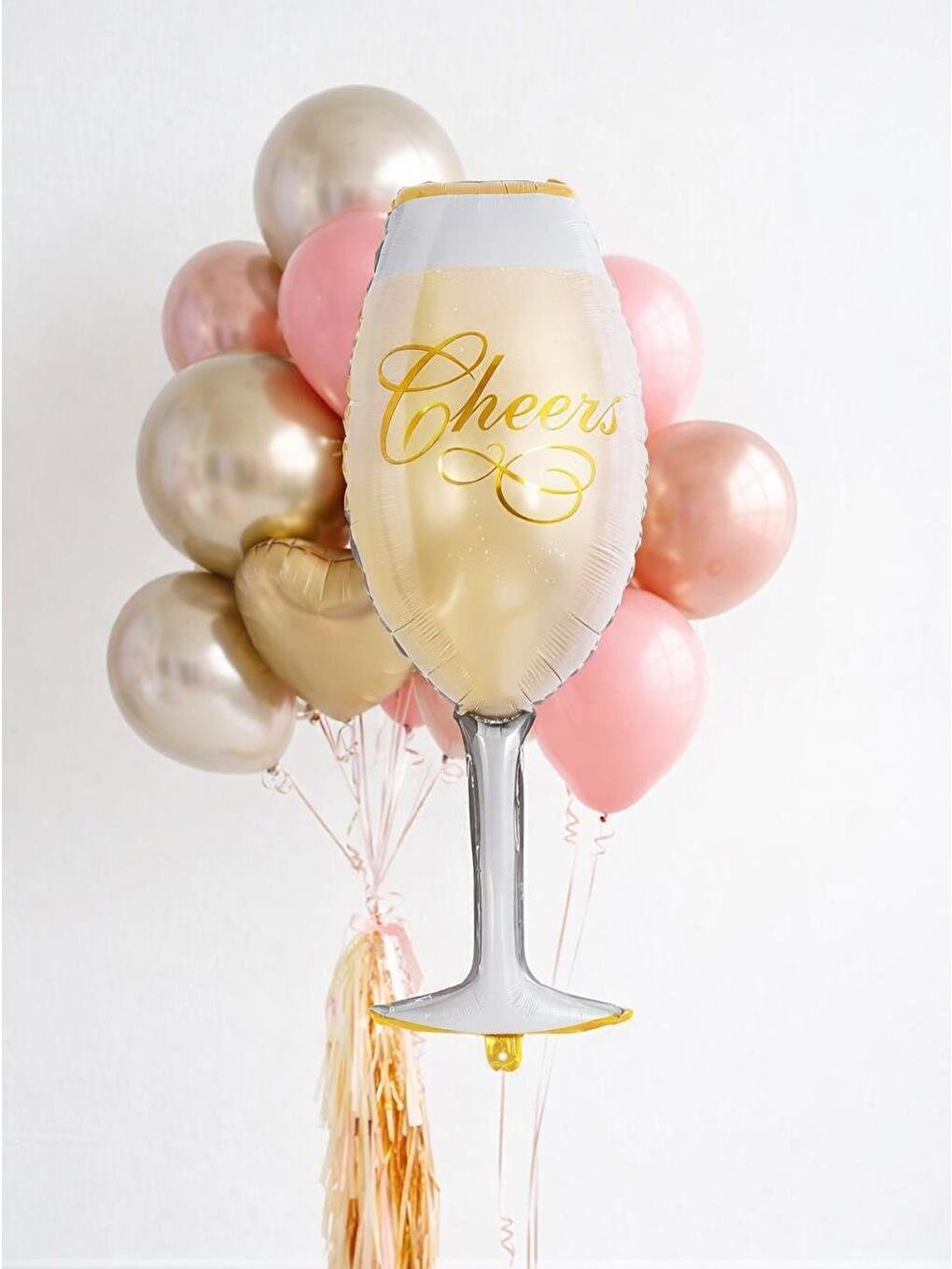 Pembe Cheers Kadeh Folyo Balon Bekarlığa Veda Parti Balonu 92 cm