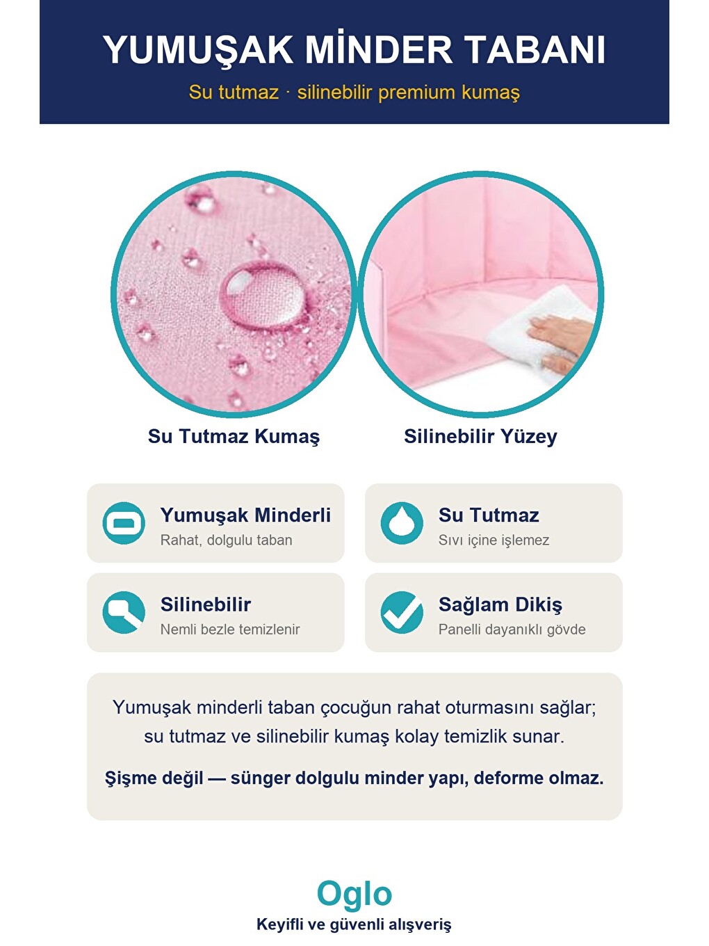 Top Havuzu 100 Top Dahil — Yumuşak Minderli Bebek Oyun Havuzu, Katlanır Çocuk Oyun Parkı Top Seti 0+-3
