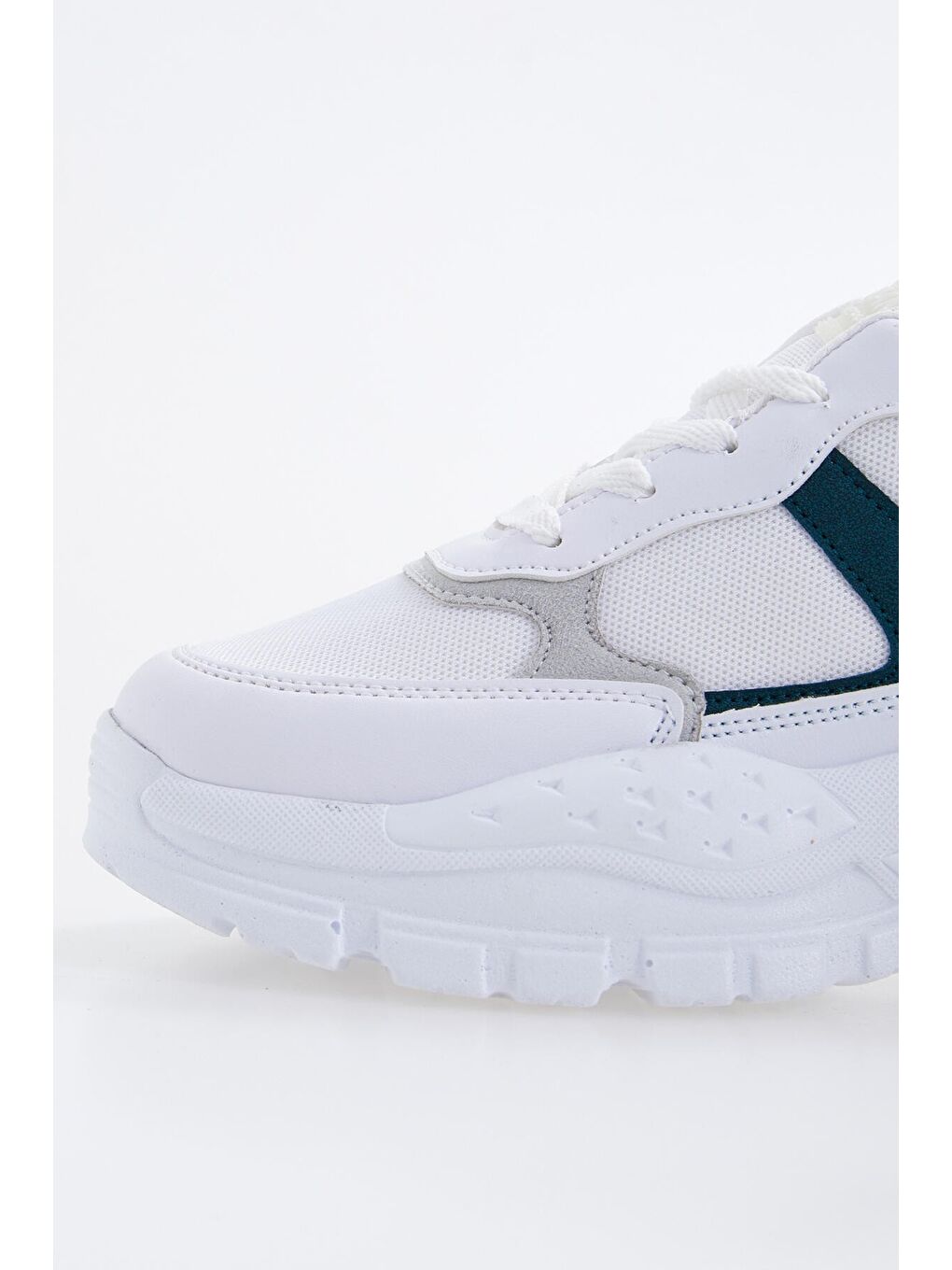 Yeşil Zümrüt Bağcıklı Yüksek Taban Günlük Kadın Spor Ayakkabı - 89077-2