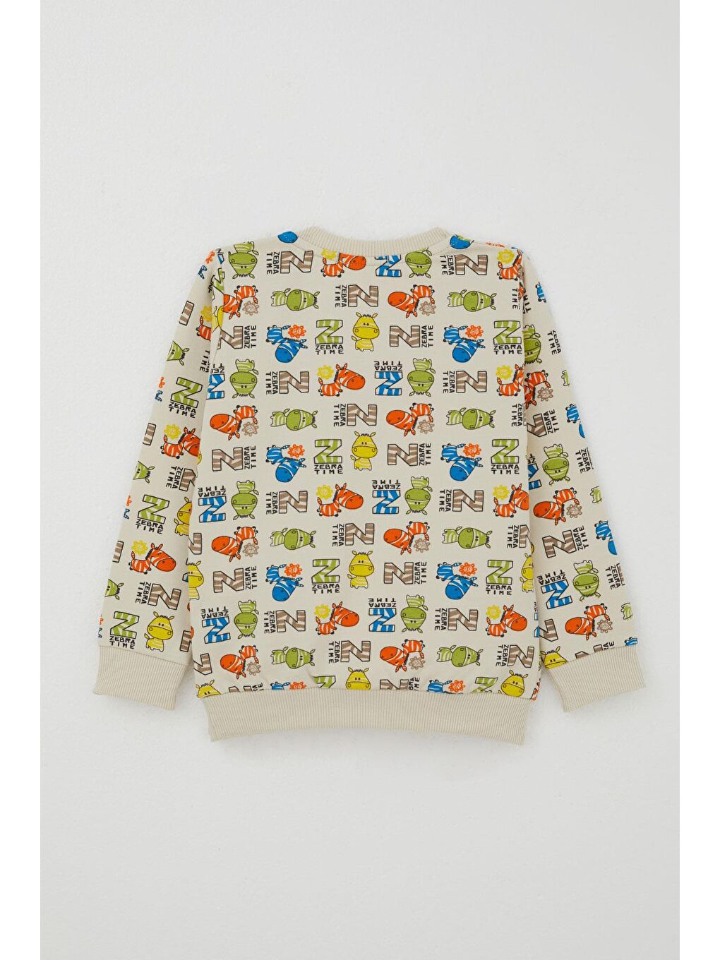 Ekru Erkek Çocuk Eşofman Takımı Zebra Macerası Krem (1.5-5 Yaş)-3