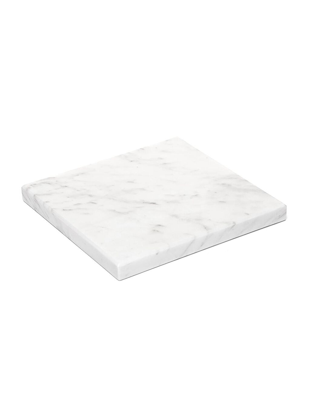 Missi Dekoratif Sunumluk Gri Dalgalar Doğal Mermer Taş - 20x20 cm