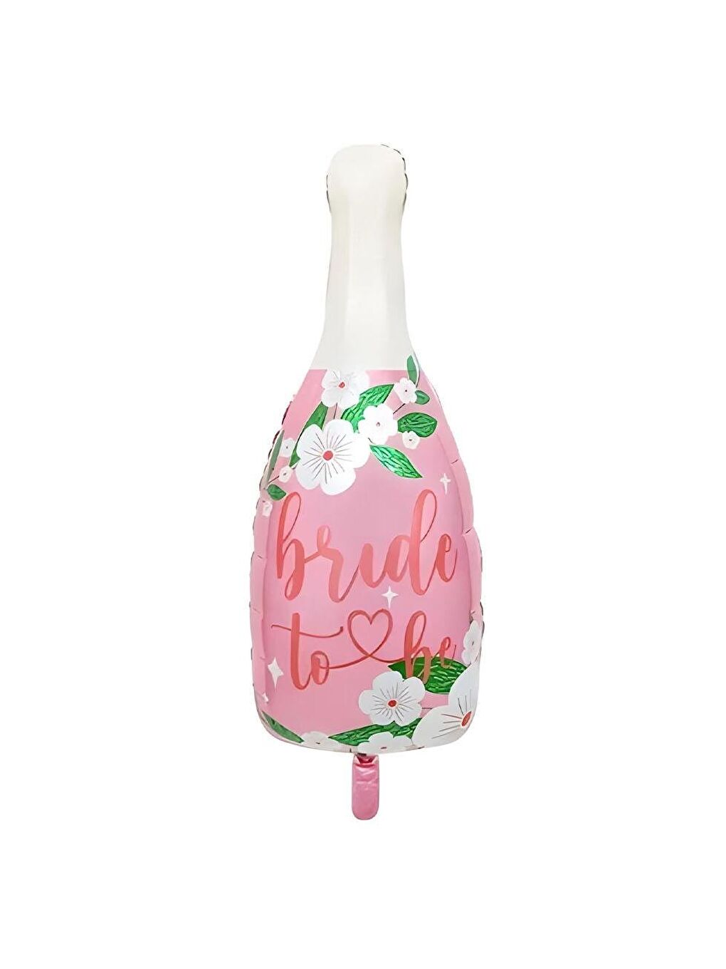 Pembe Bride to Be Yazılı Şişe Folyo Balon – Bekarlığa Veda Parti Süsü 104 cm-1