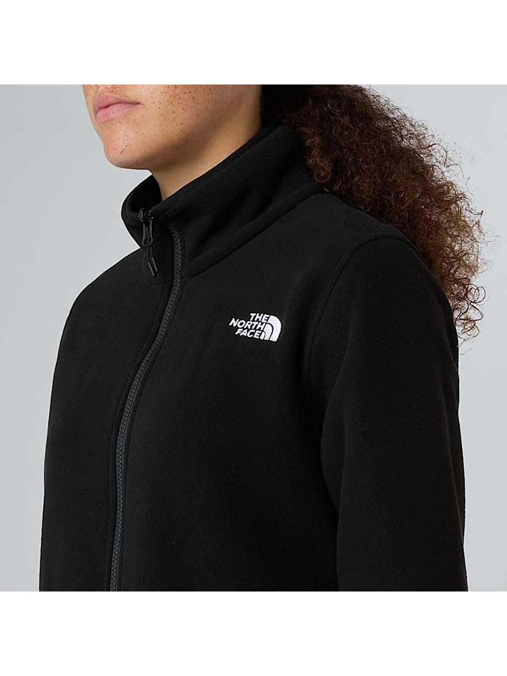 Glacier Fleece Kadın Siyah Dik Yaka Ceket-4