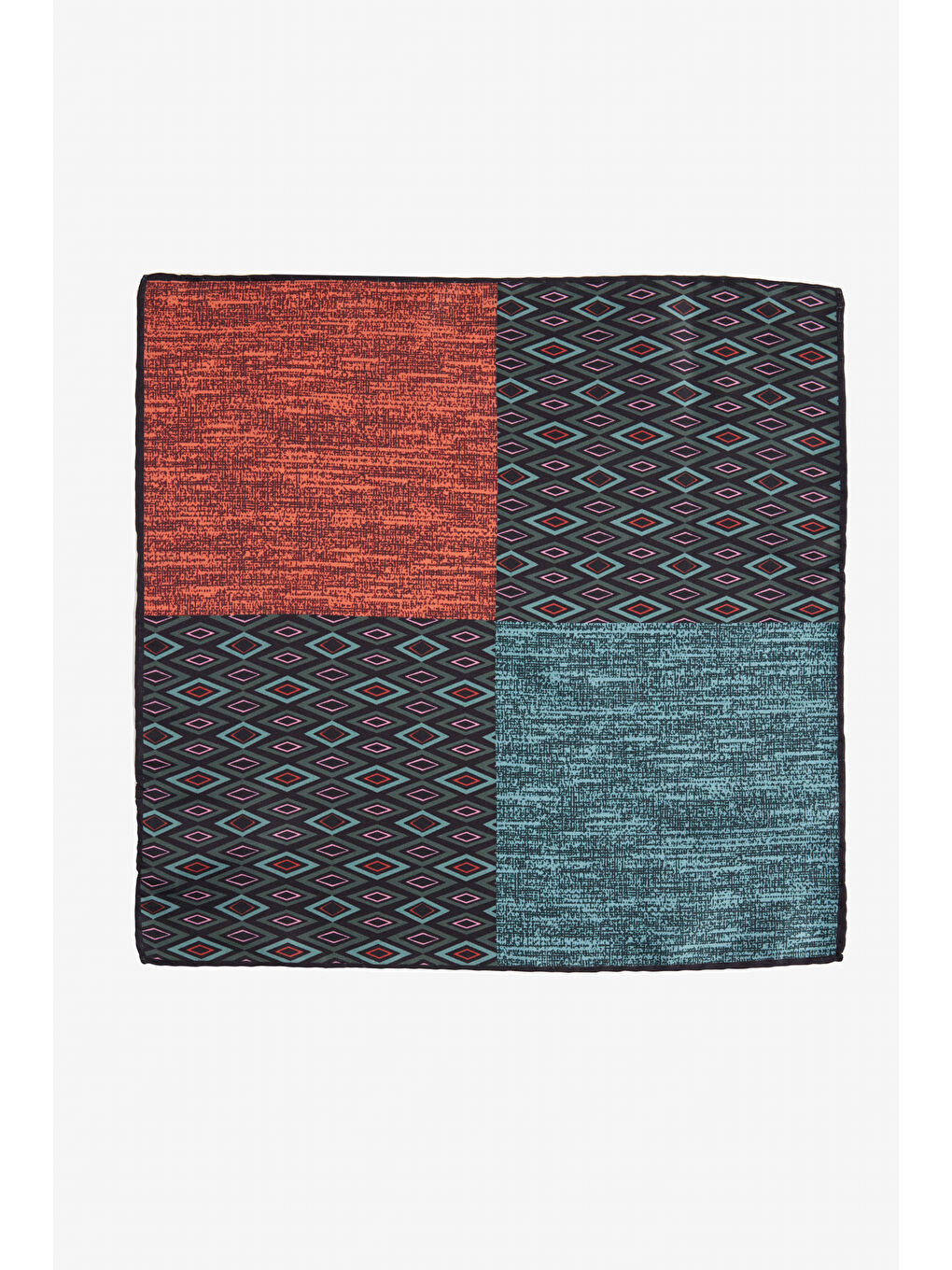 Erkek Yeşil-Bordo Mendil-1