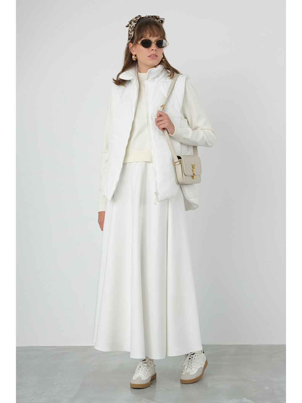 Kısa Şişme Yelek Beyaz-3