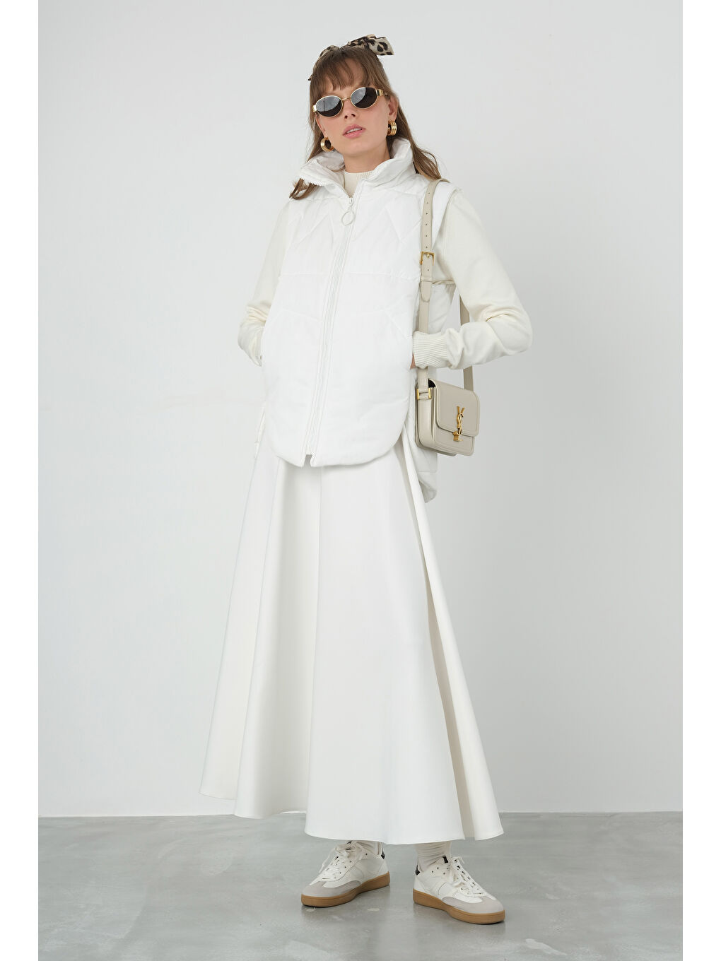 Kısa Şişme Yelek Beyaz-4