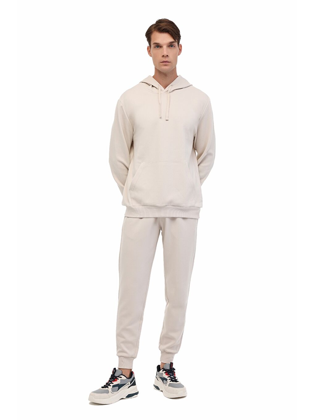 Bej MB REVES 22LJK-586062 5PR Ekru Erkek Eşofman Altı-2