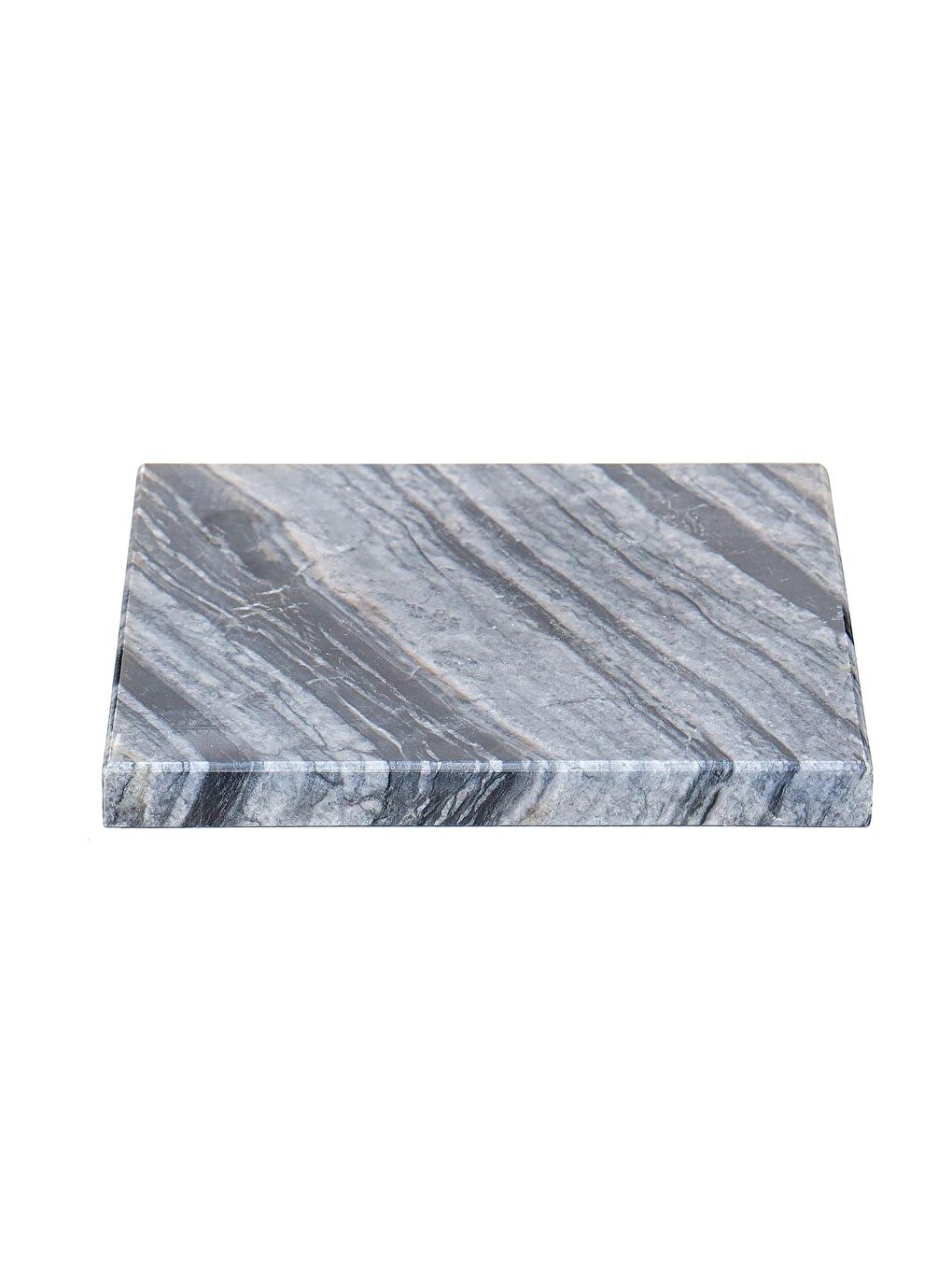 Missi Dekoratif Sunumluk Antrasit Doğal Mermer Taş - 12x23 cm