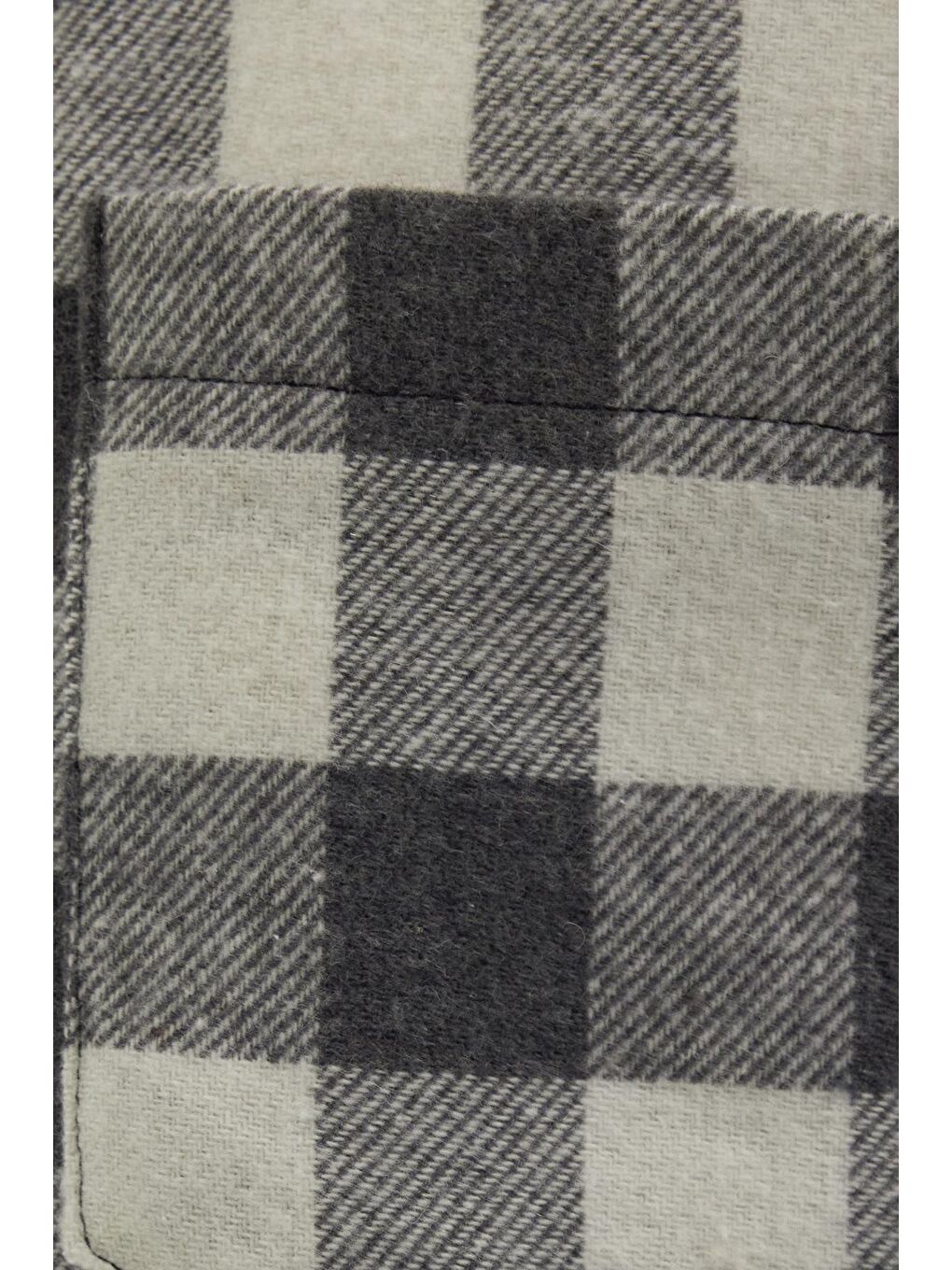 Karışık Erkek Slim Fit Dar Kesim Uzun Kollu Cepli Kareli Dama Desenli Kışlık Oduncu Gömlek-5