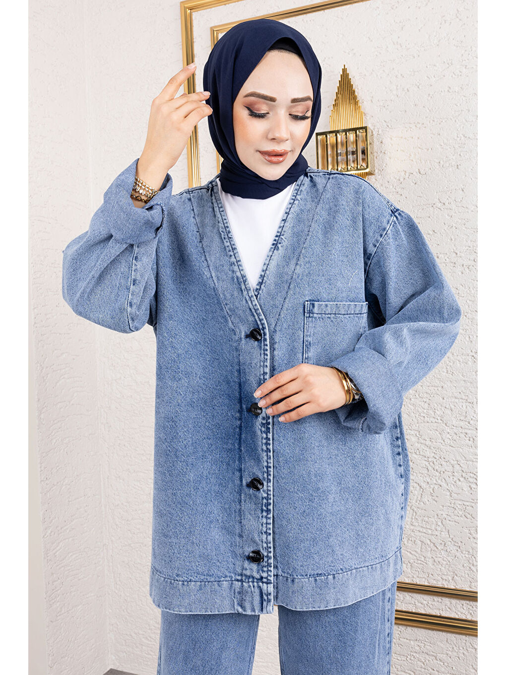Vera Denim Takım TSD250104 Açık Mavi-1