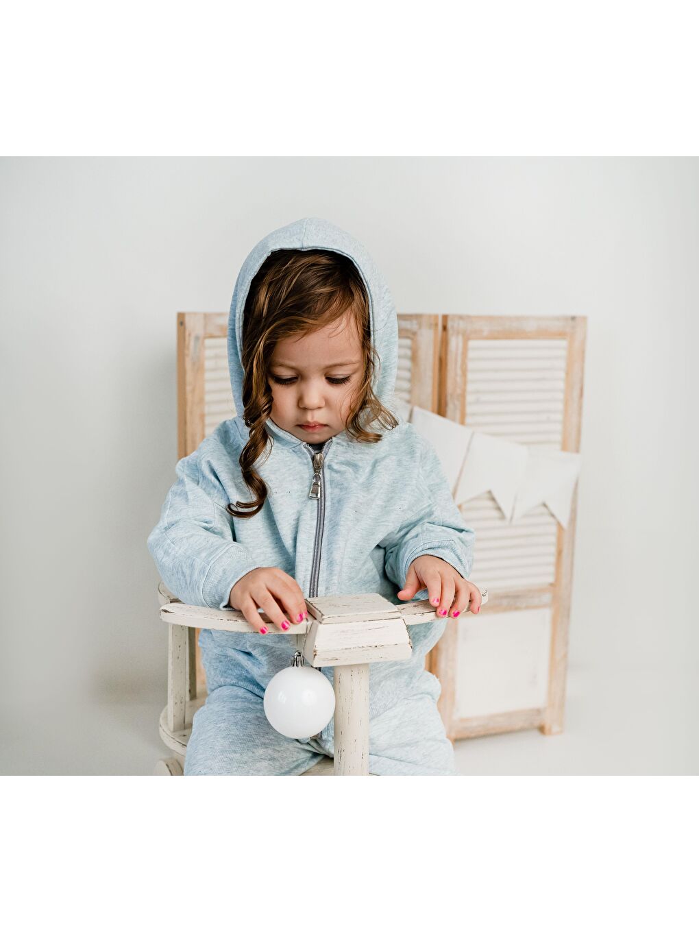 Yeşil Fermuarlı Kapüşonlu Tek Sweat-3