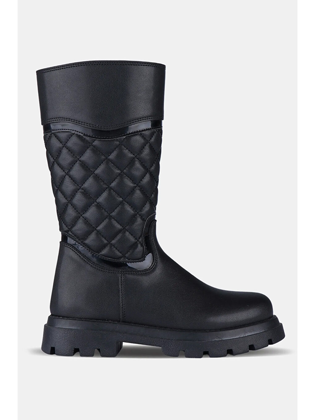 Siyah Lux Fermuarlı Kız Çocuk Bot Ayakkabı 946.24K.431-3