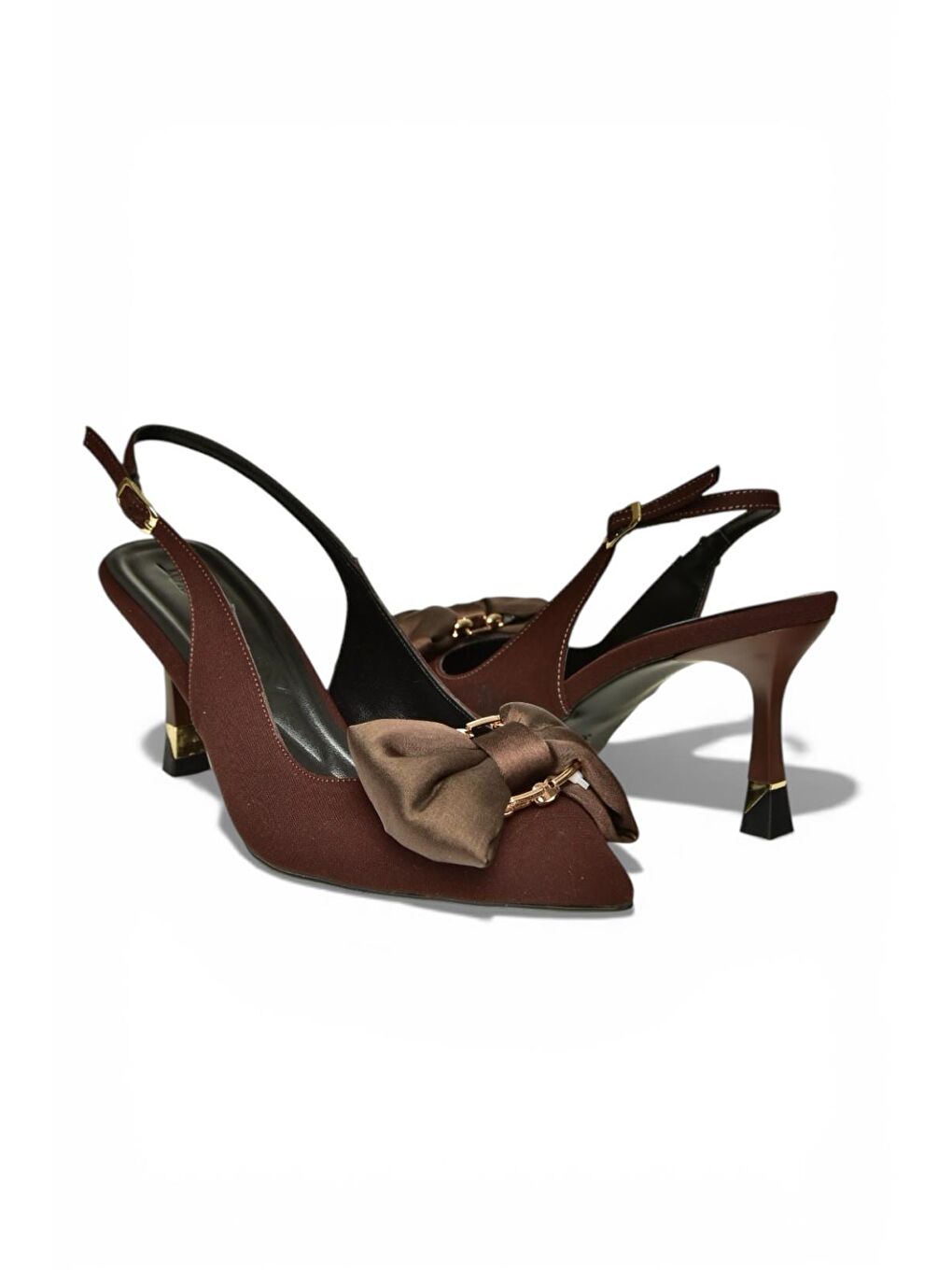 Kahverengi Kadın Topuklu Ayakkabı Y308203704-5