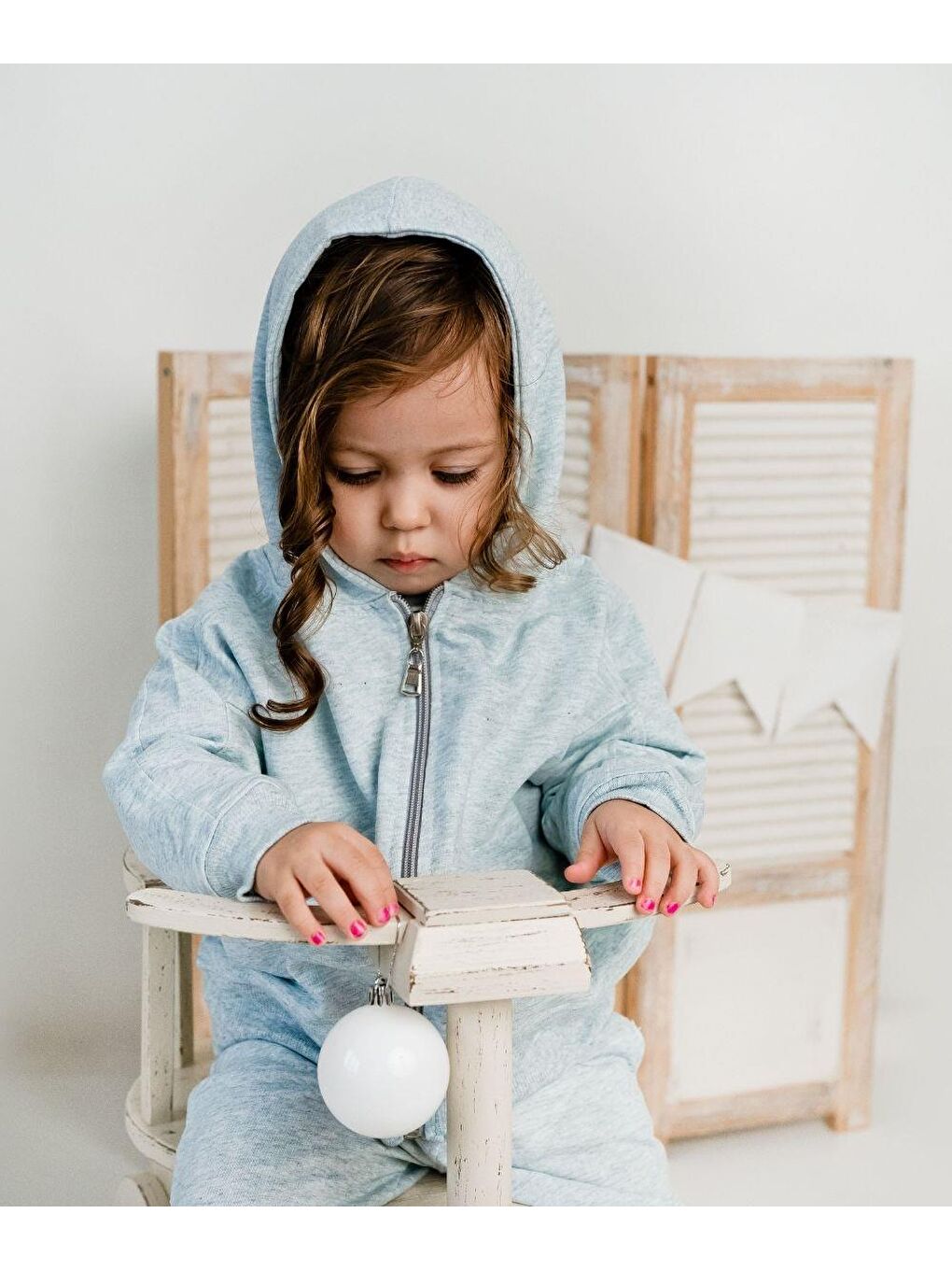 Yeşil Fermuarlı Kapüşonlu Tek Sweat-9