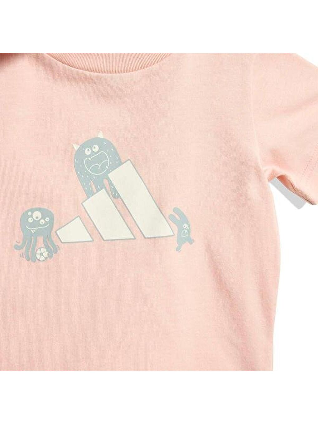 Tiro Nster Bebek Pembe Yuvarlak Yaka Tişört-3