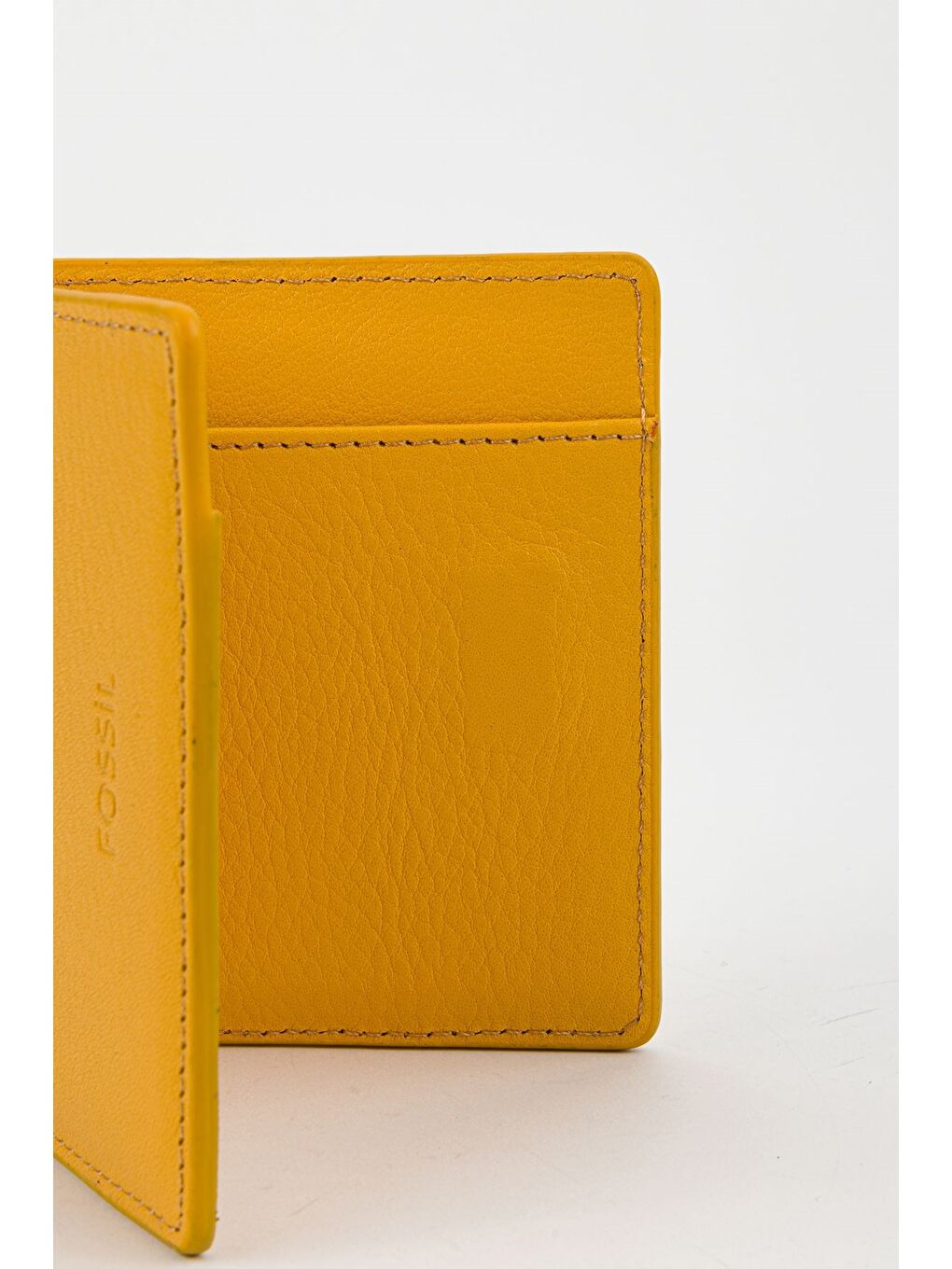 Sarı Kutulu Hakiki Deri Slim El Portföyü Kartlık Cüzdan-3