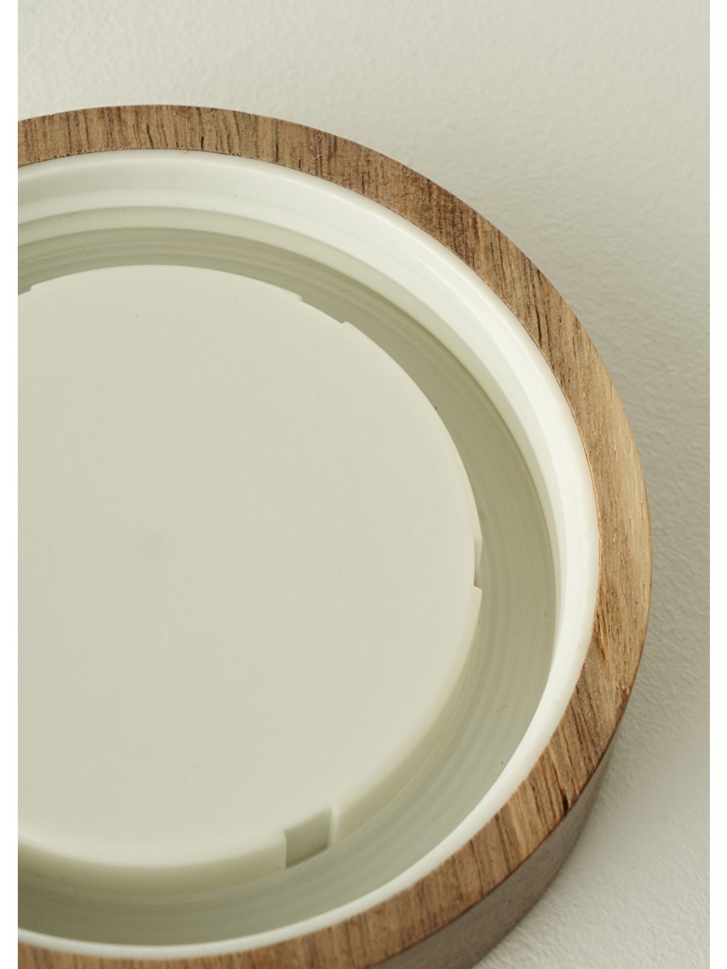 Bej Austin Ahşap Kapaklı 3'lü Kavanoz Seti Naturel (500 cc)-2