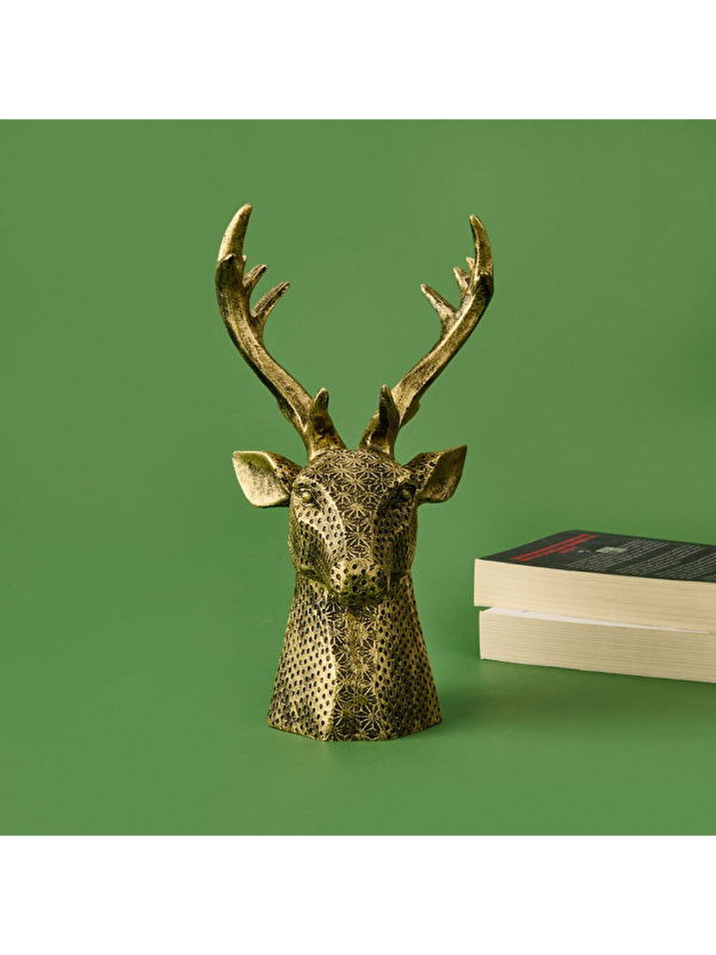 Sarı Deco Ciervo Dekor - Gold - 27 cm-1