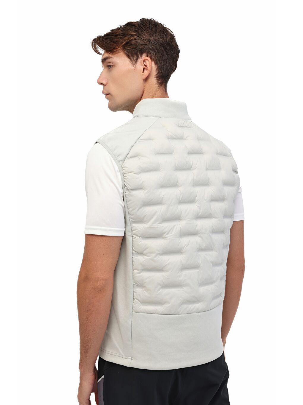 Gri ML RHZEV 4SK-VEST-01 5PR Taş Rengi Erkek Yelek-1