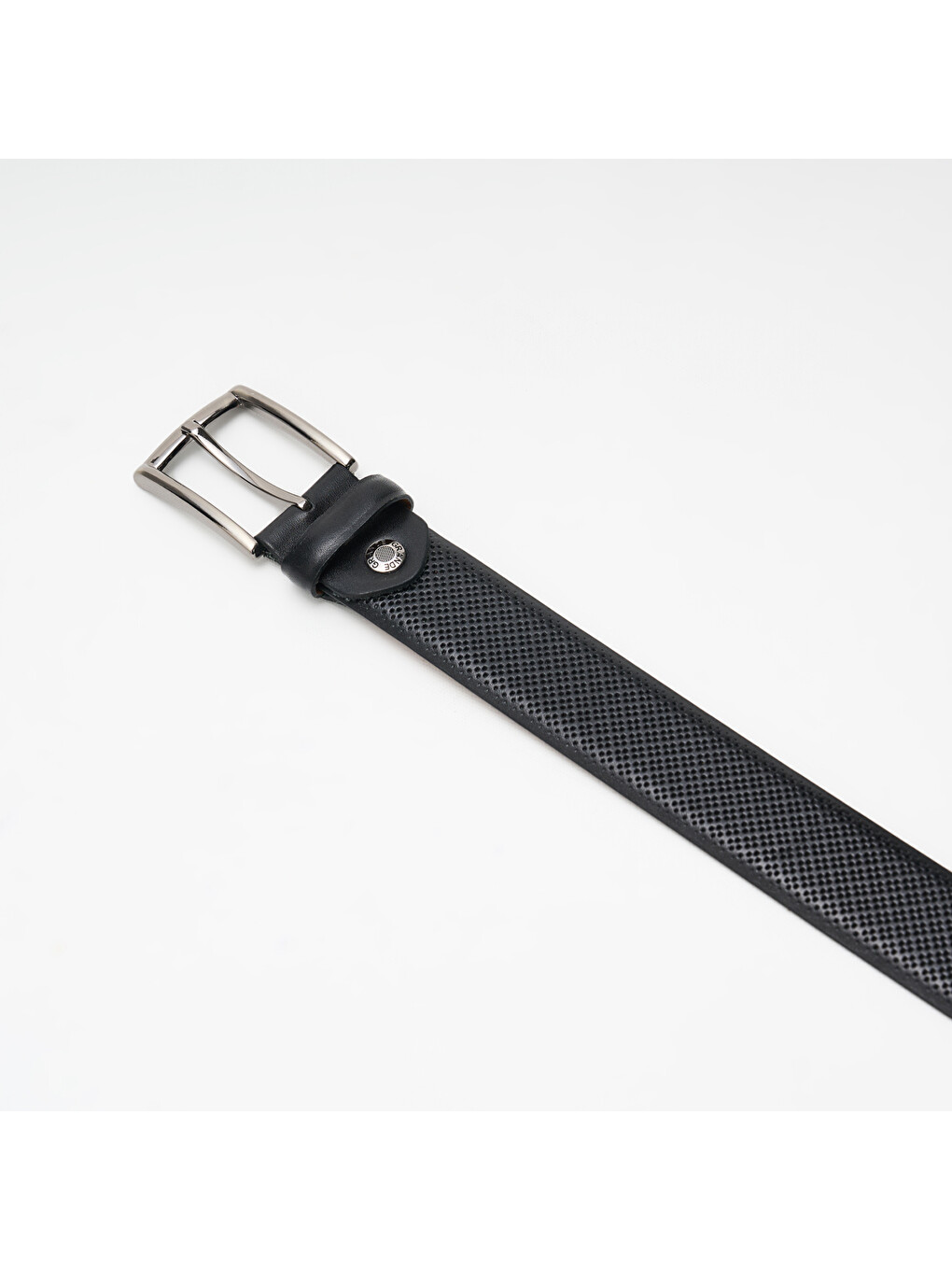 Siyah Erkek F-034-111 Klasik Kemer (genişlik 3.5 Cm)-1