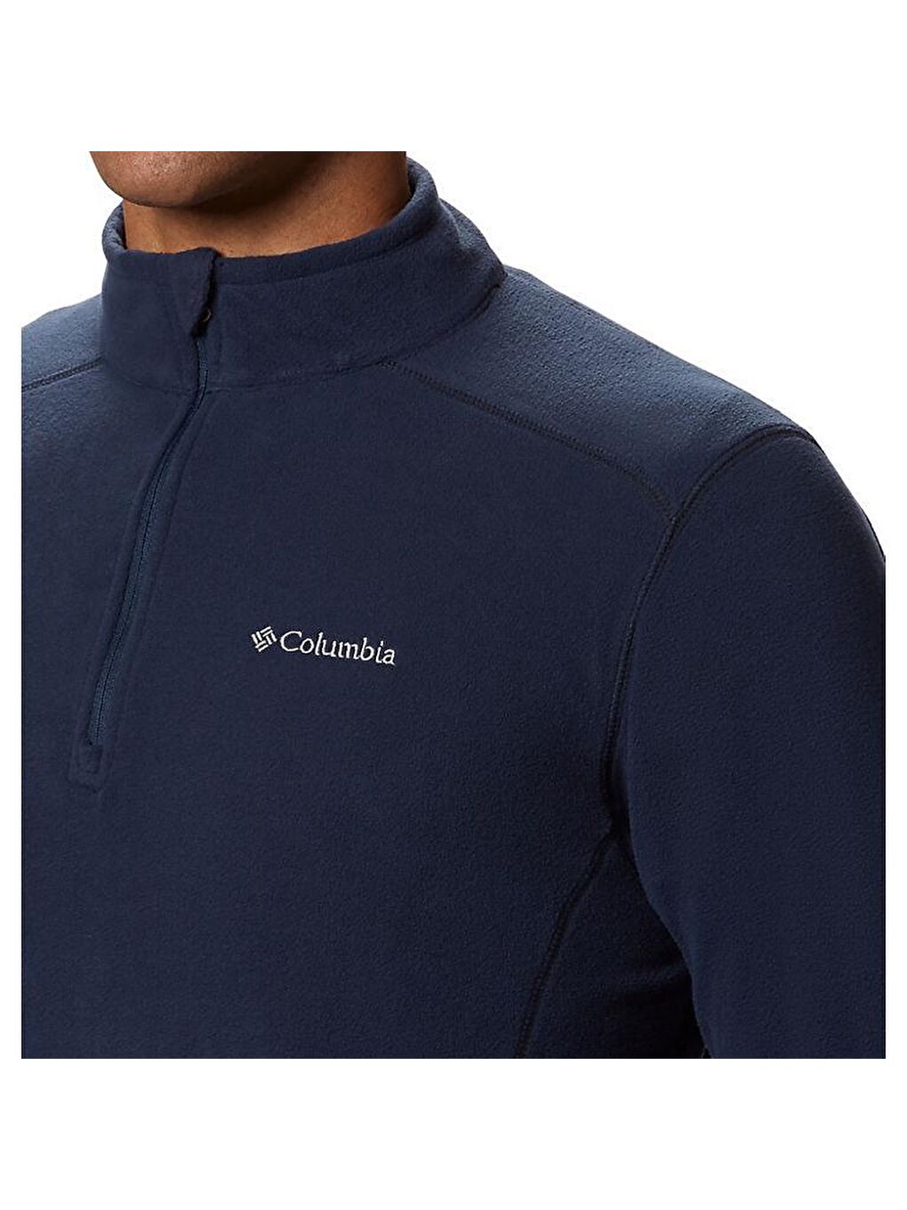 Columbia Lacivert AM6558-466 Klamath Range II Half Zip Erkek Polar Sweat - 2