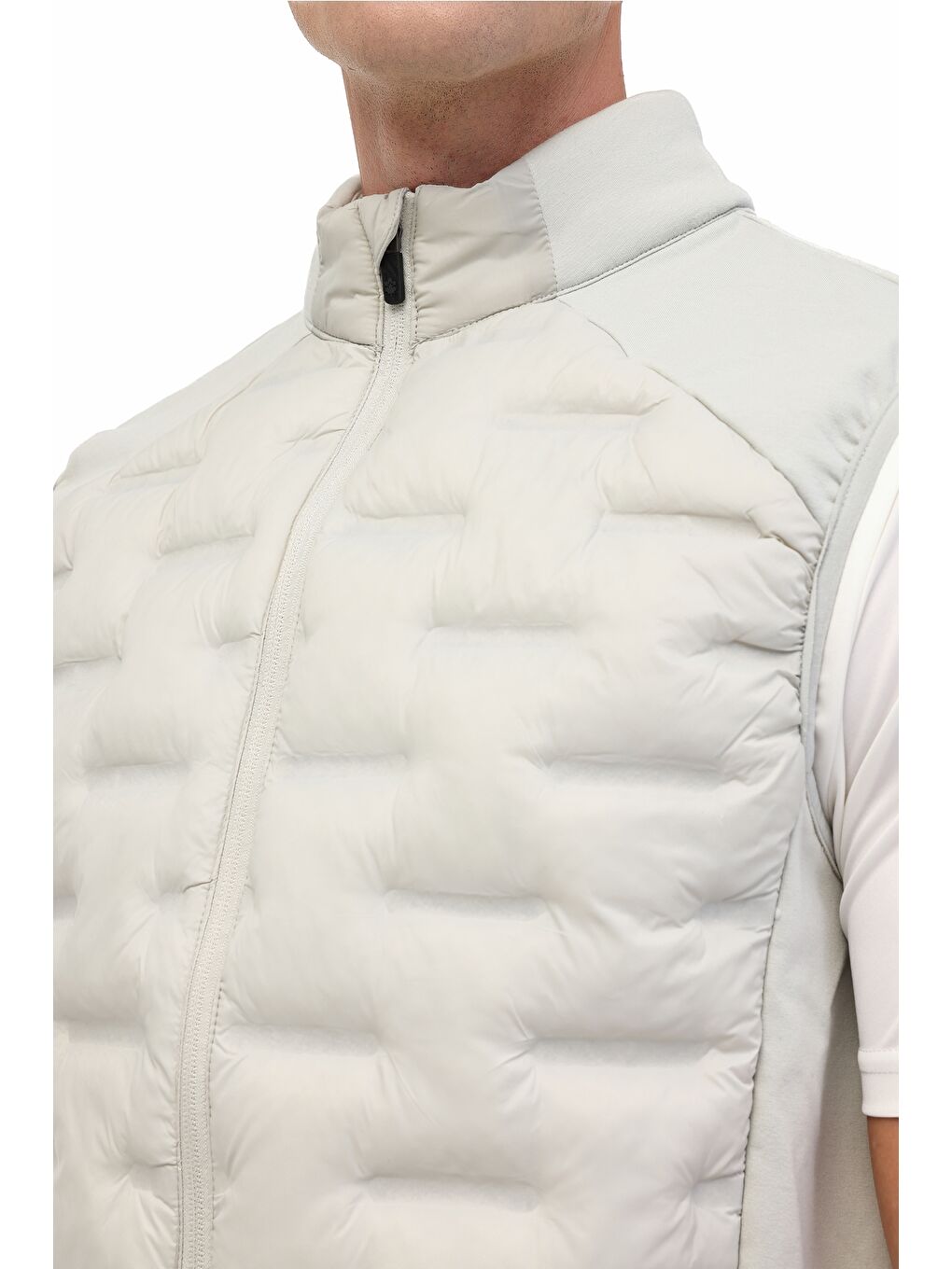 Gri ML RHZEV 4SK-VEST-01 5PR Taş Rengi Erkek Yelek-3