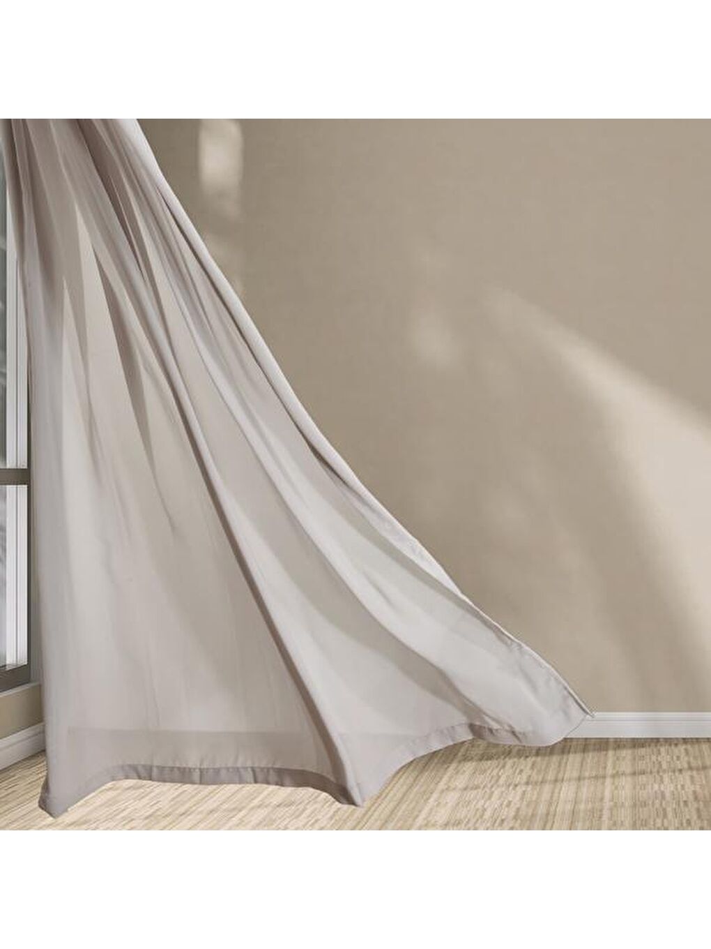 Evidea Soft Mila Tül Perde - Gri - 300x270 cm