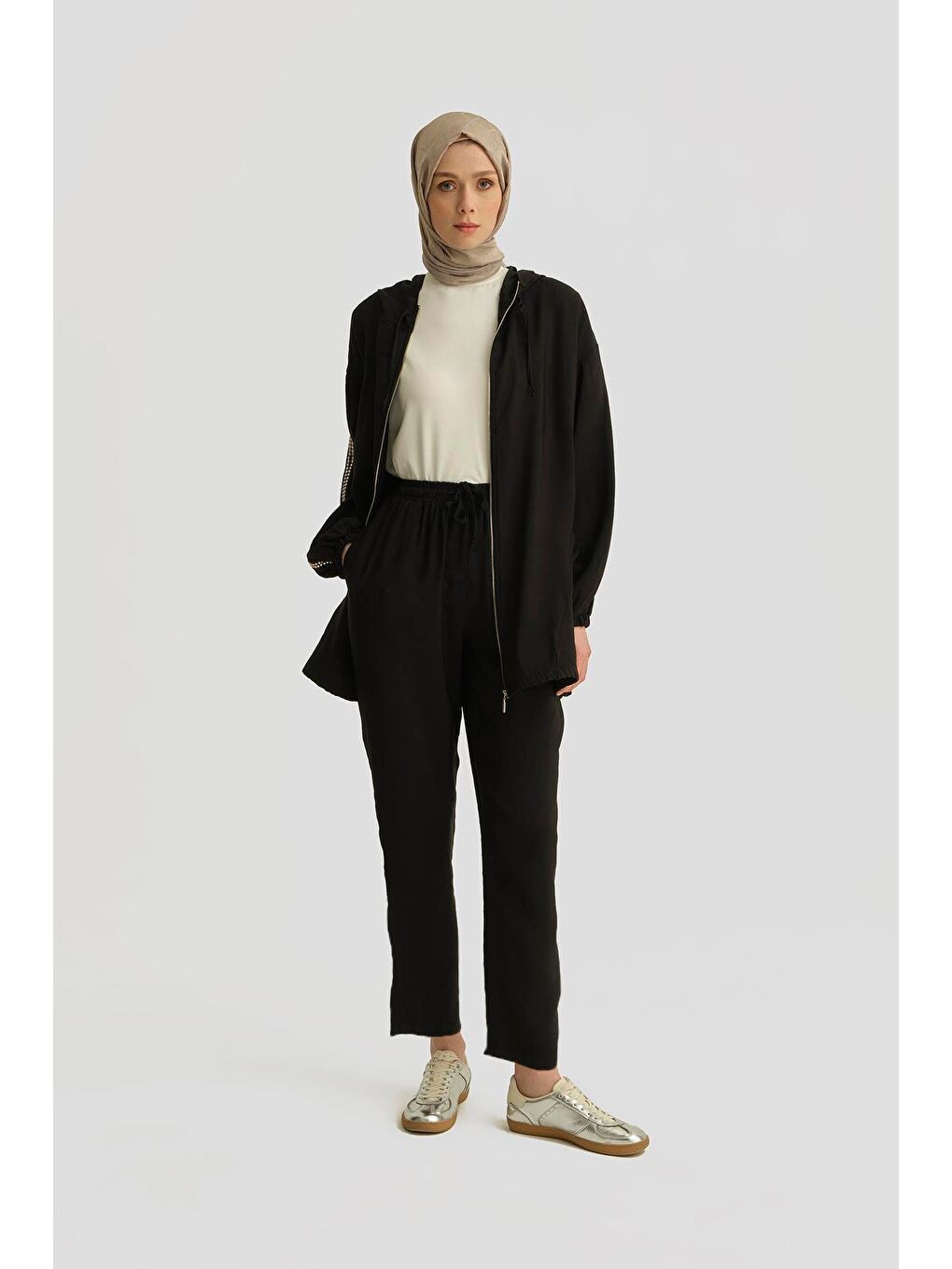 Modal Havuç Pantolon 25Yd4240-2 Siyah-1