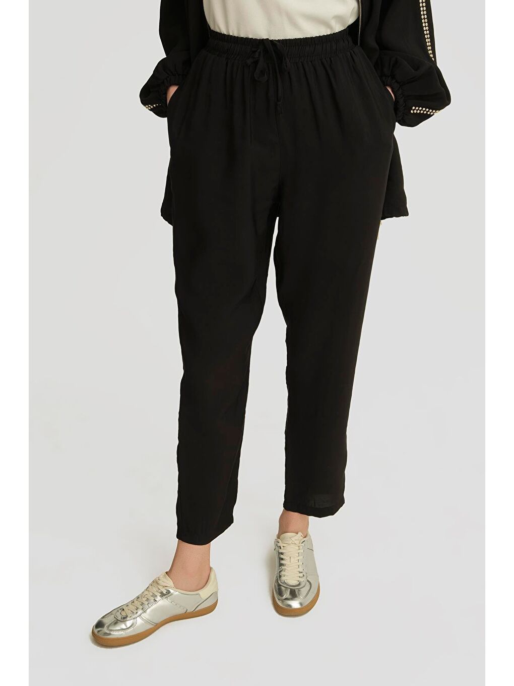 Modal Havuç Pantolon 25Yd4240-2 Siyah-3