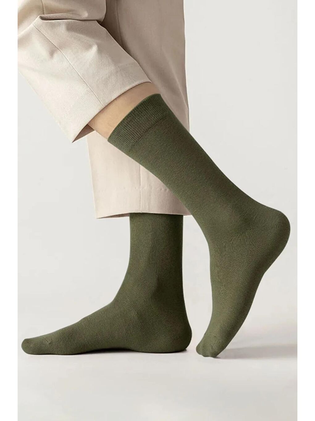 Erkek Family Soket Çorap Koyu Haki